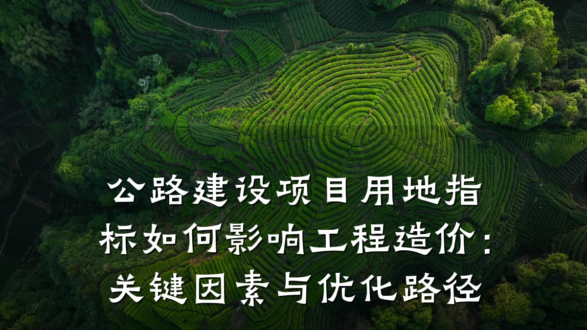 公路建设项目用地指标如何影响工程造价:关键因素与优化路径