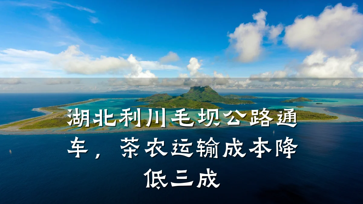 湖北利川毛坝公路通车,茶农运输成本降低三成