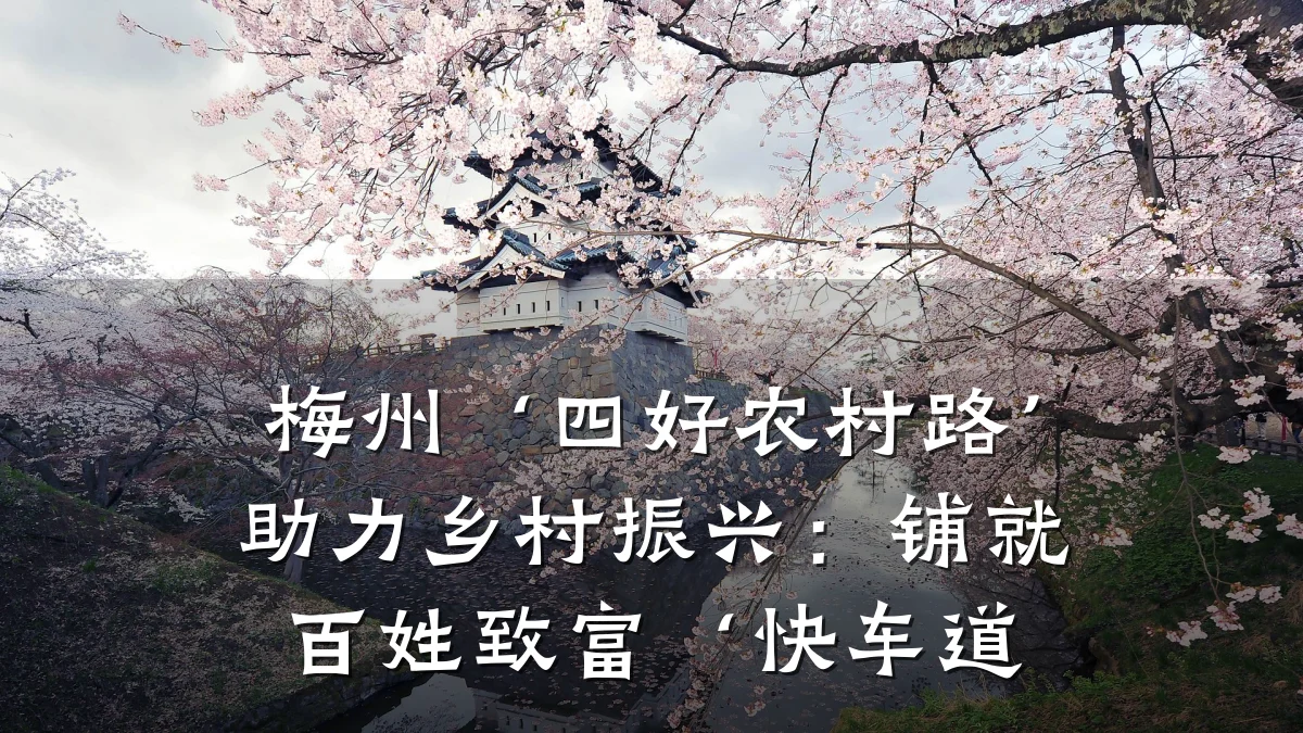 梅州‘四好农村路’助力乡村振兴:铺就百姓致富‘快车道