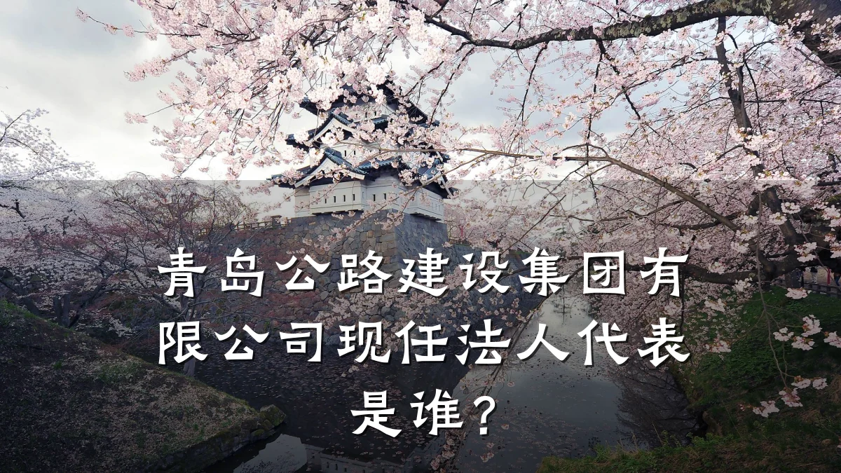 青岛公路建设集团有限公司现任法人代表是谁?