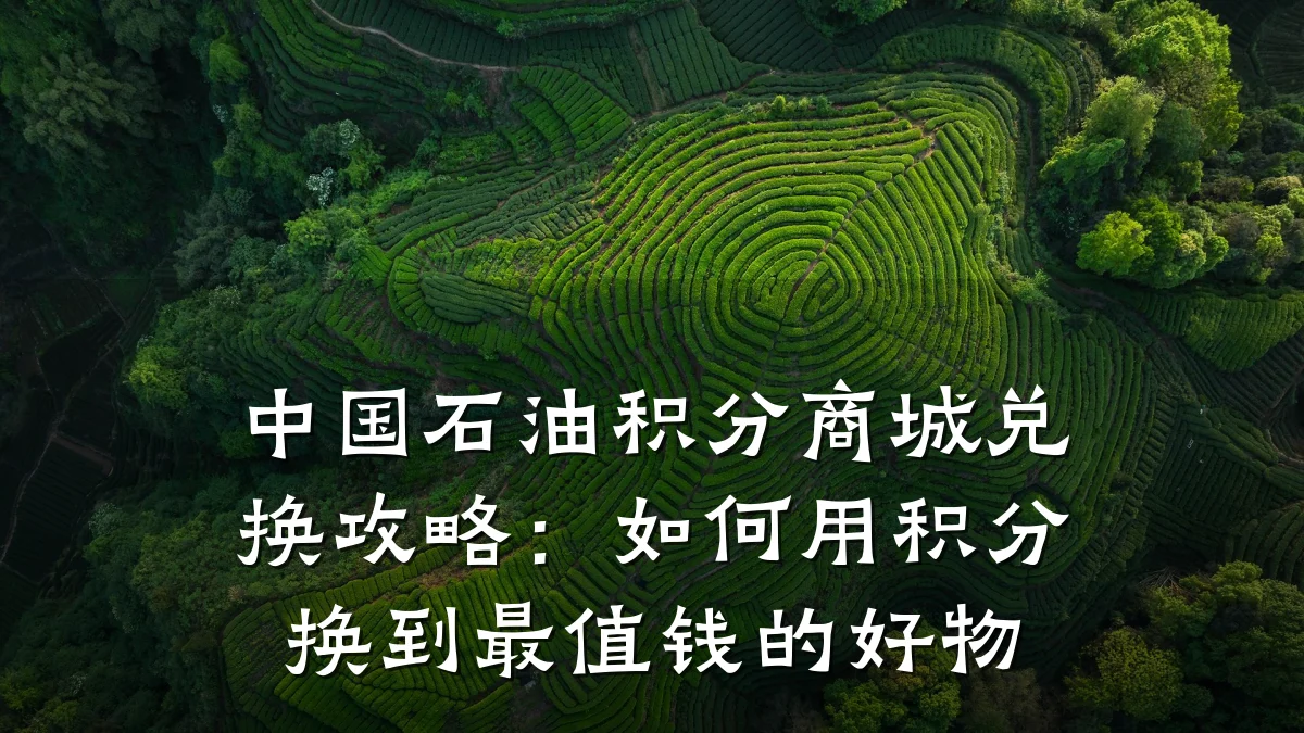 中国石油积分商城兑换攻略:如何用积分换到最值钱的好物