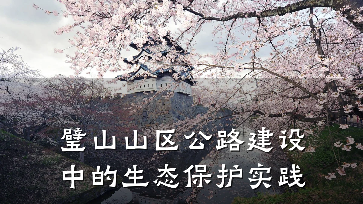 璧山山区公路建设中的生态保护实践