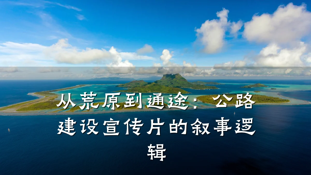 从荒原到通途:公路建设宣传片的叙事逻辑