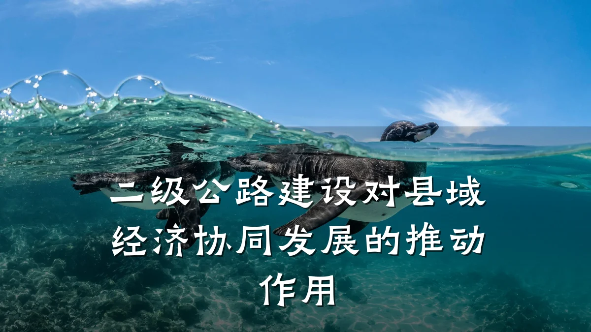 二级公路建设对县域经济协同发展的推动作用