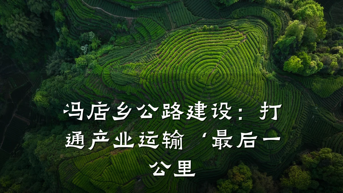 冯店乡公路建设:打通产业运输‘最后一公里
