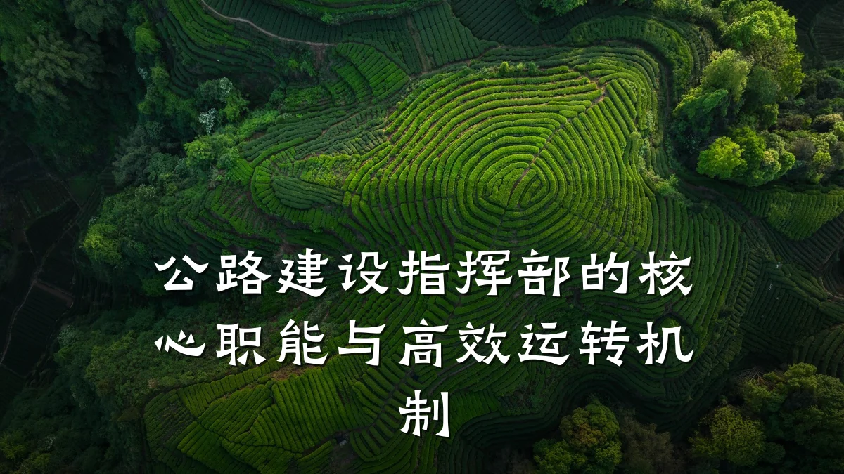 公路建设指挥部的核心职能与高效运转机制