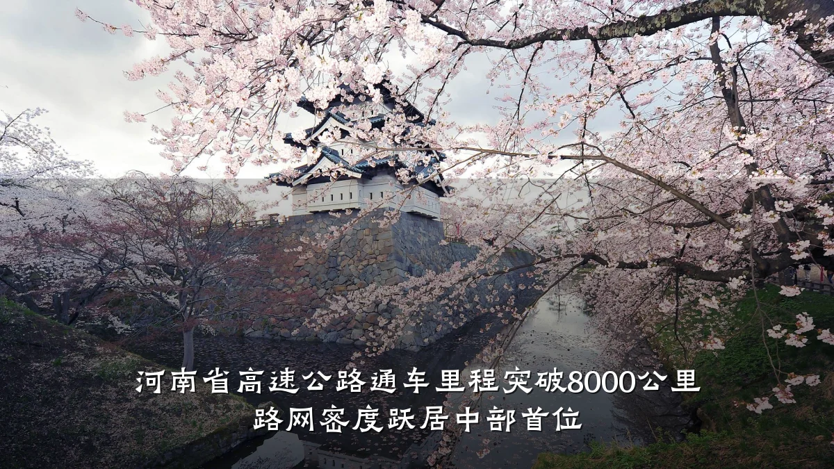 河南省高速公路通车里程突破8000公里 路网密度跃居中部首位