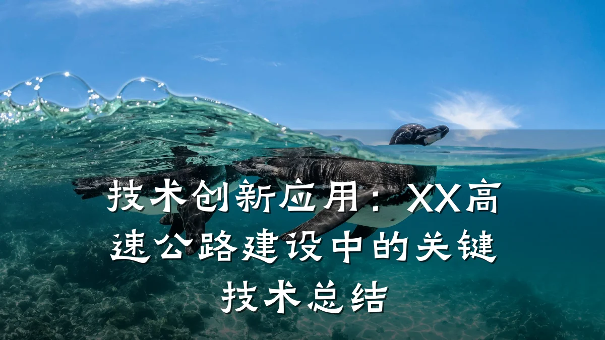 技术创新应用:XX高速公路建设中的关键技术总结
