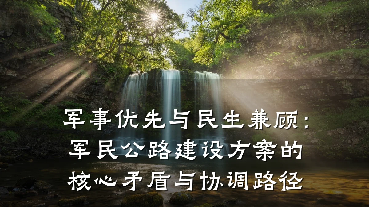 军事优先与民生兼顾:军民公路建设方案的核心矛盾与协调路径