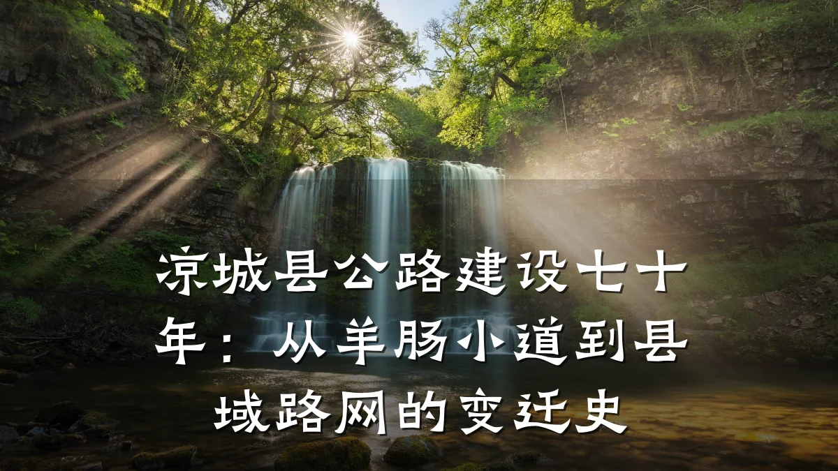 凉城县公路建设七十年：从羊肠小道到县域路网的变迁史