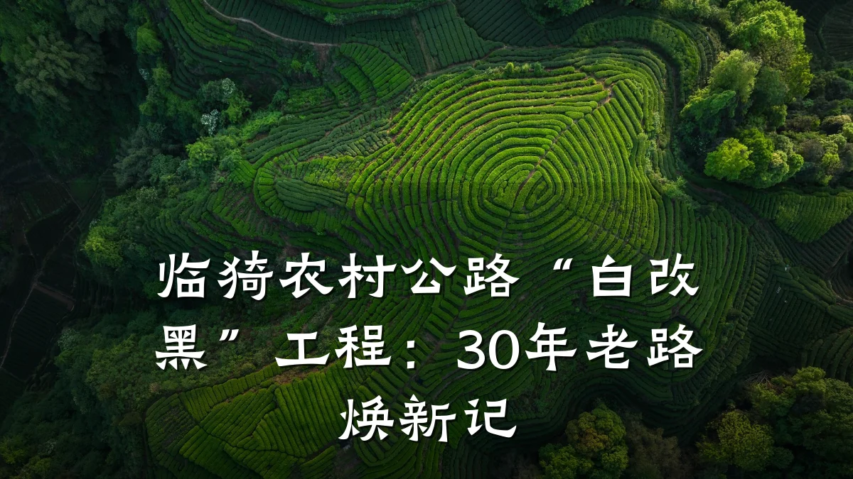 临猗农村公路“白改黑”工程:30年老路焕新记