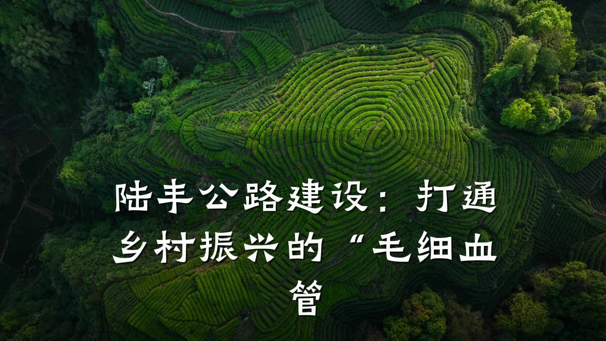 陆丰公路建设:打通乡村振兴的“毛细血管