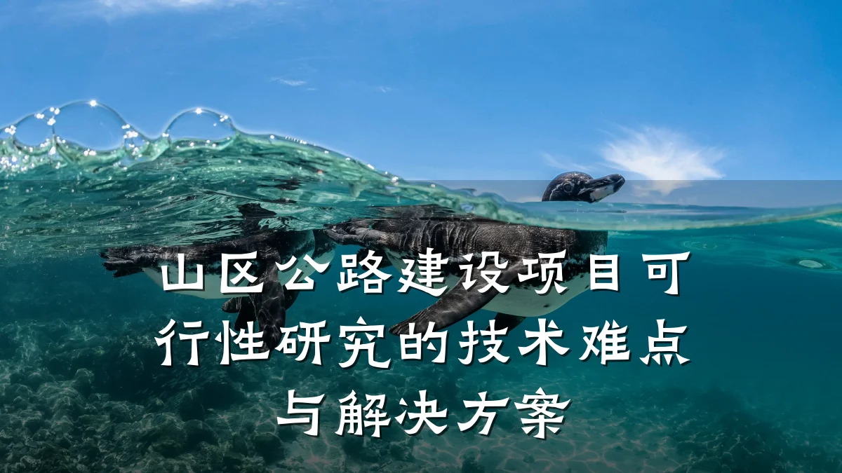 山区公路建设项目可行性研究的技术难点与解决方案