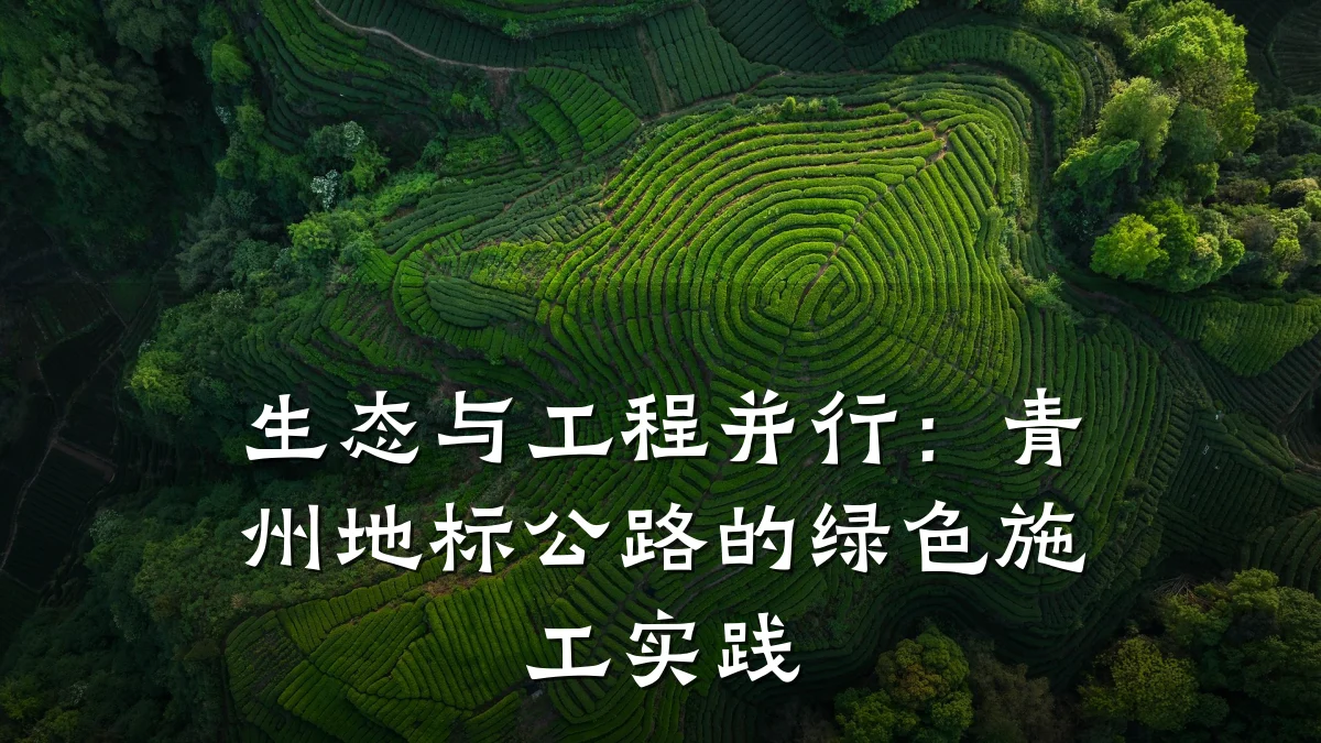 生态与工程并行：青州地标公路的绿色施工实践