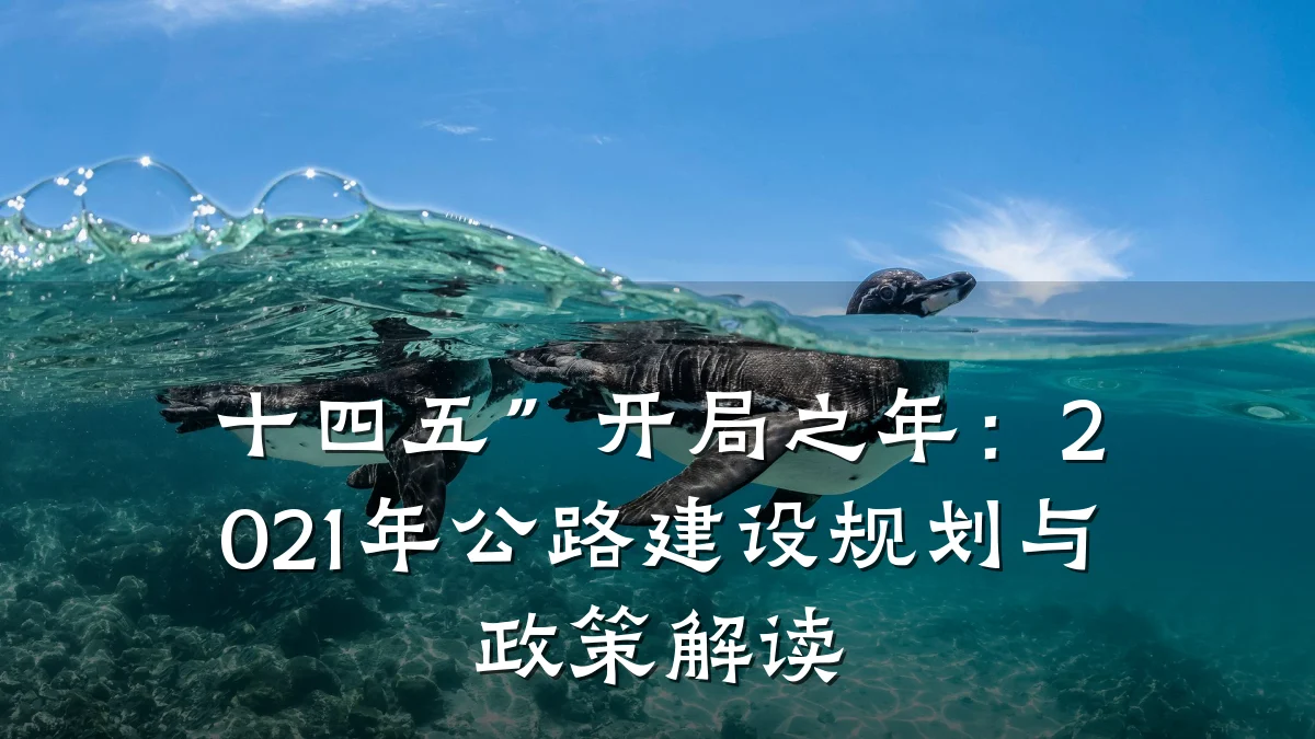 十四五”开局之年：2021年公路建设规划与政策解读