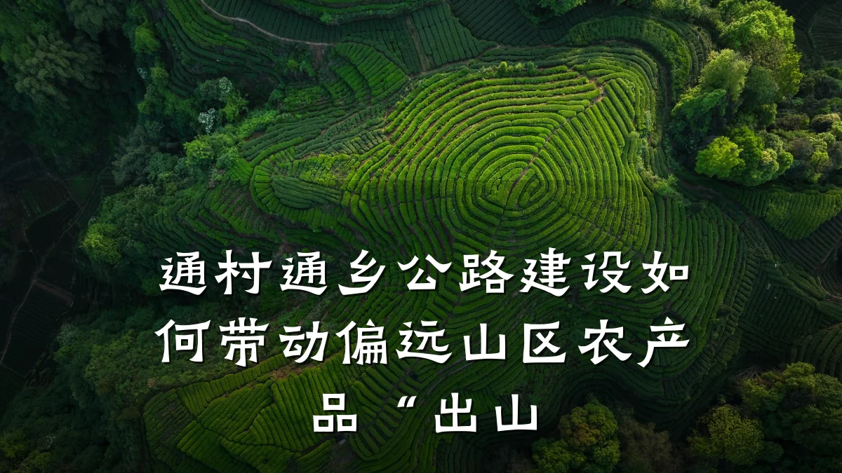 通村通乡公路建设如何带动偏远山区农产品“出山