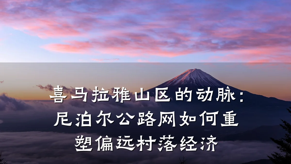 喜马拉雅山区的动脉:尼泊尔公路网如何重塑偏远村落经济