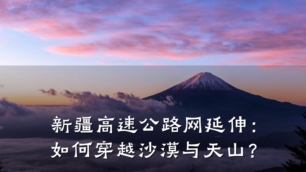 新疆高速公路网延伸:如何穿越沙漠与天山?