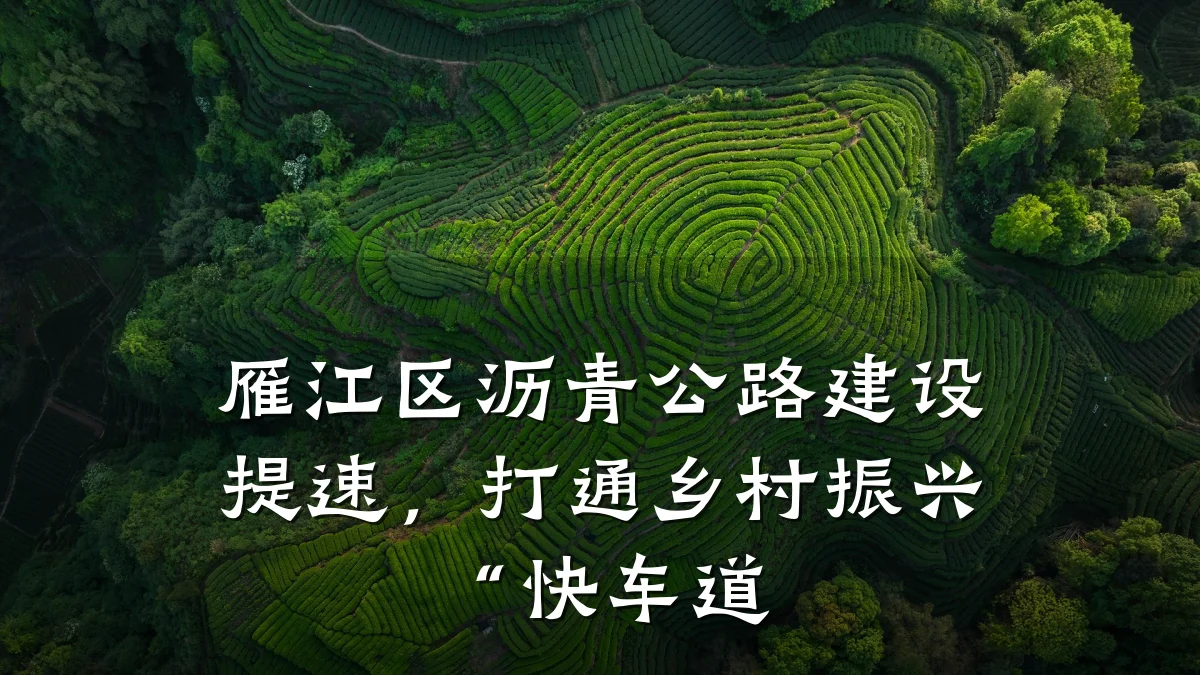 雁江区沥青公路建设提速,打通乡村振兴“快车道
