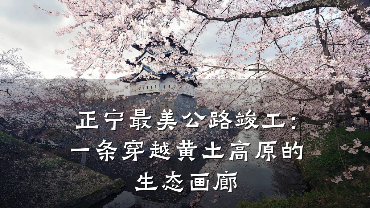 正宁最美公路竣工:一条穿越黄土高原的生态画廊