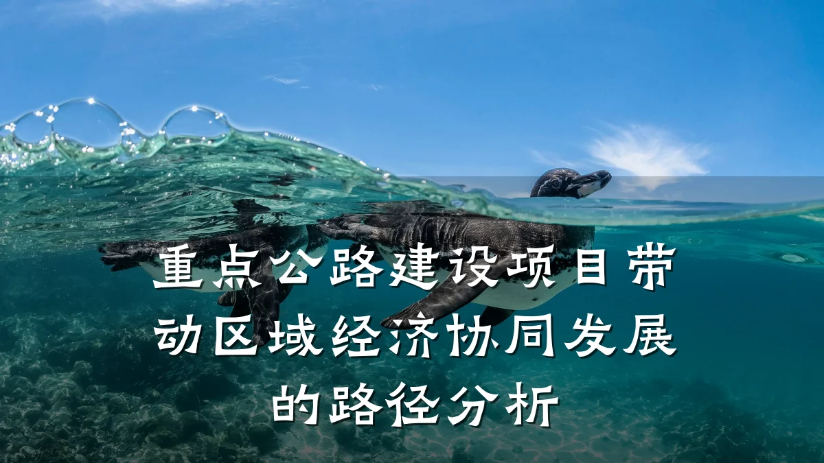 重点公路建设项目带动区域经济协同发展的路径分析