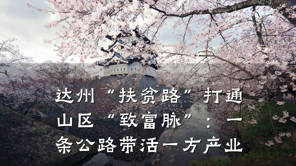 达州“扶贫路”打通山区“致富脉”:一条公路带活一方产业