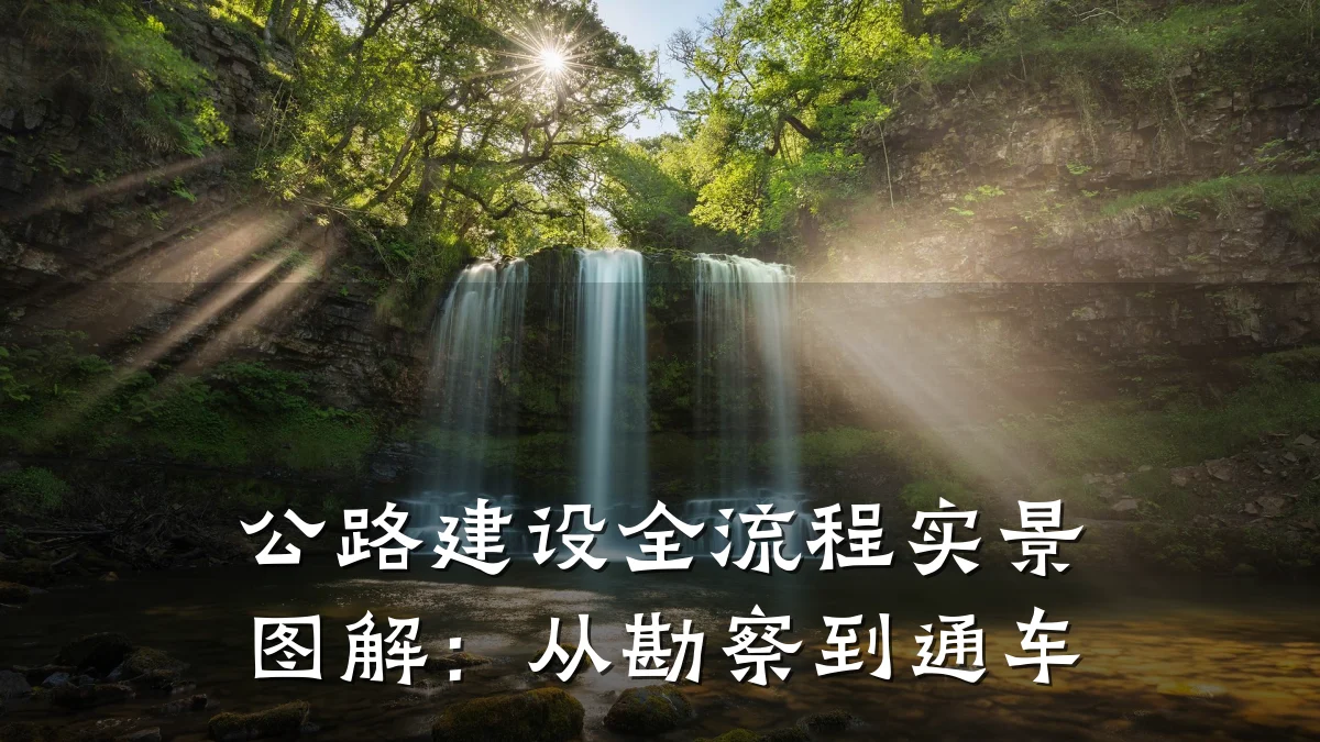 公路建设全流程实景图解：从勘察到通车