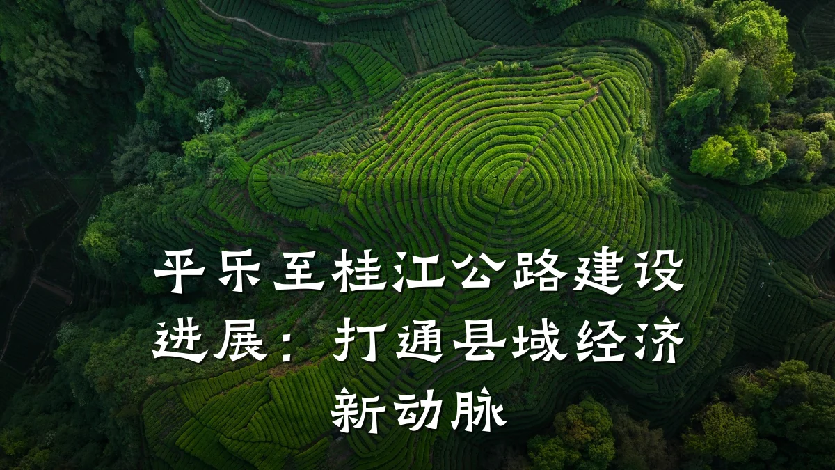 平乐至桂江公路建设进展：打通县域经济新动脉
