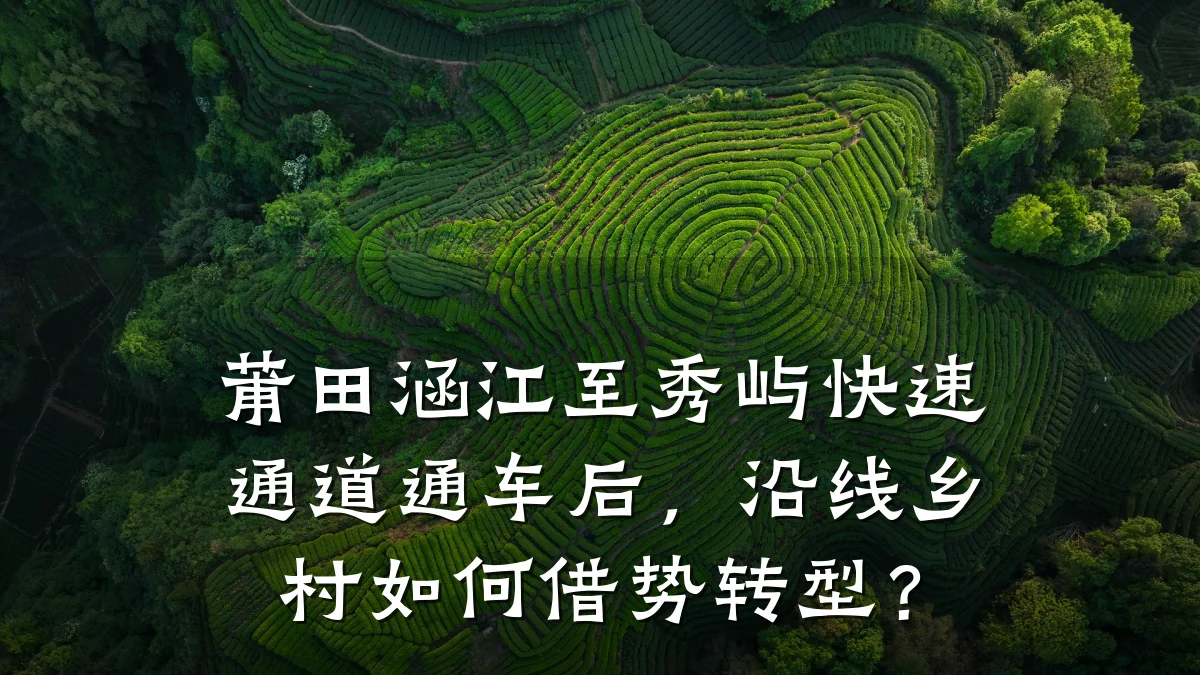 莆田涵江至秀屿快速通道通车后,沿线乡村如何借势转型?