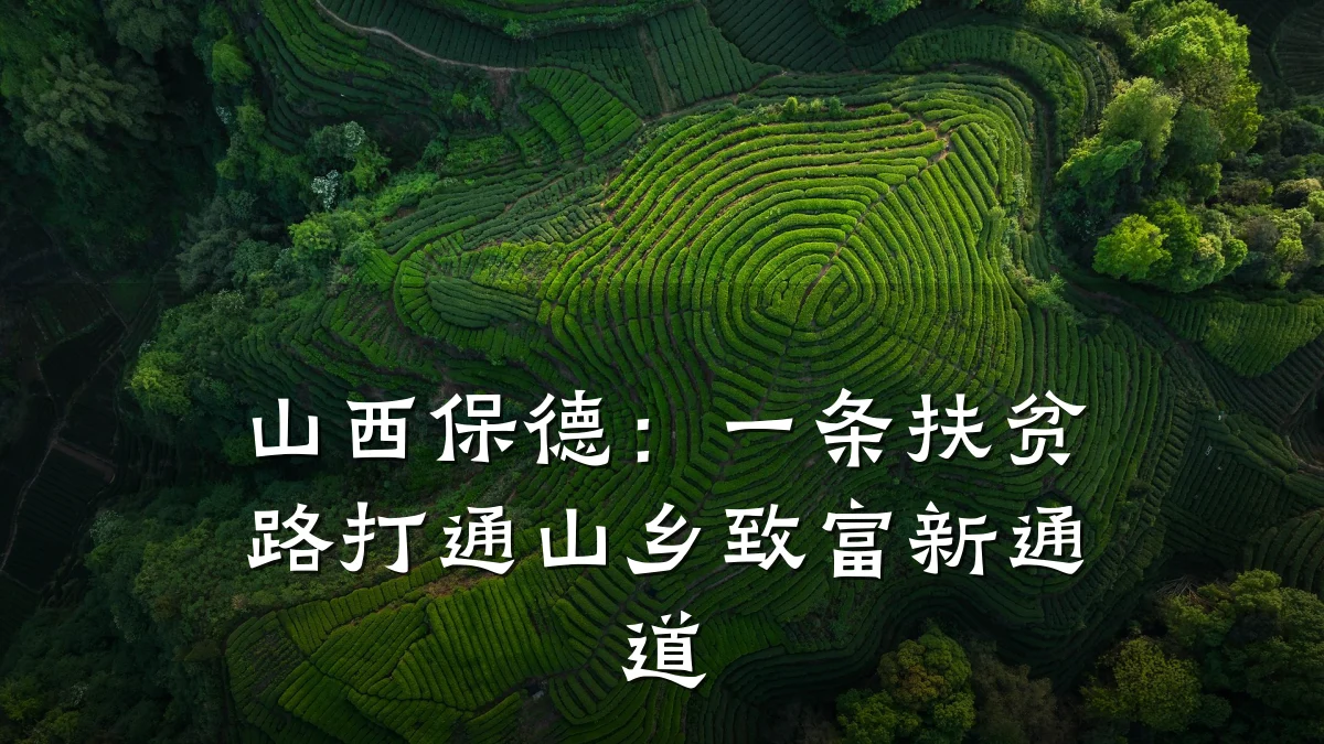 山西保德:一条扶贫路打通山乡致富新通道