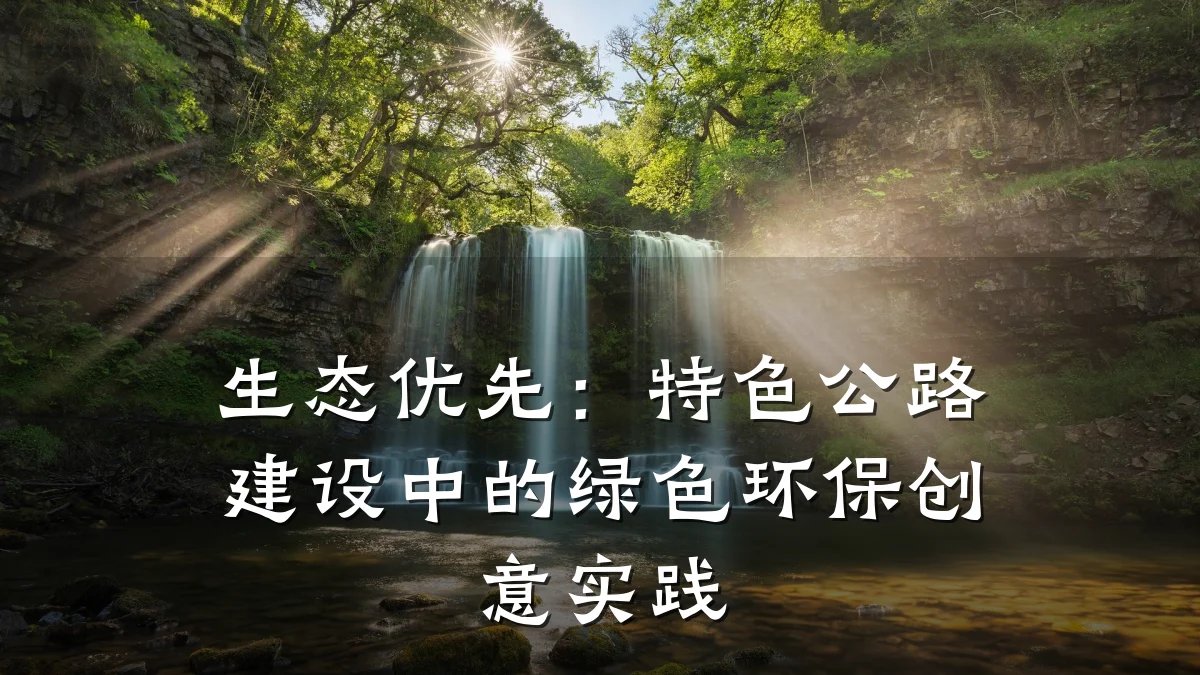生态优先：特色公路建设中的绿色环保创意实践