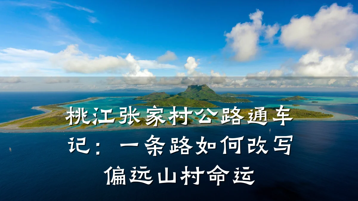 桃江张家村公路通车记:一条路如何改写偏远山村命运