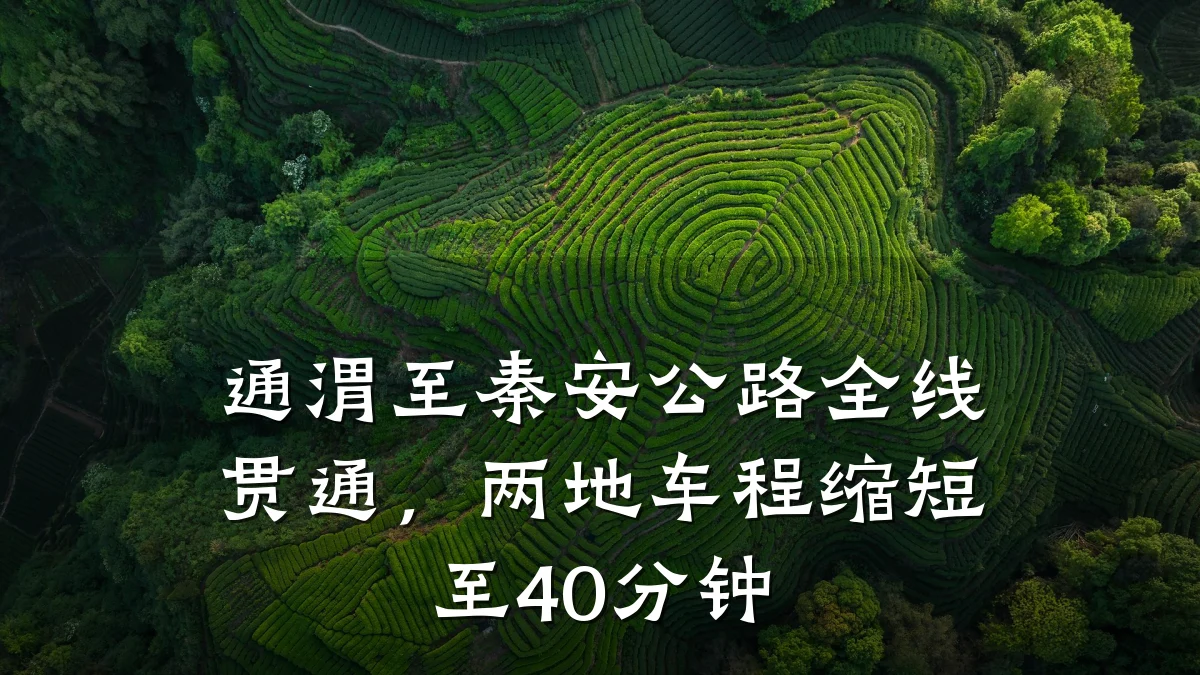 通渭至秦安公路全线贯通,两地车程缩短至40分钟