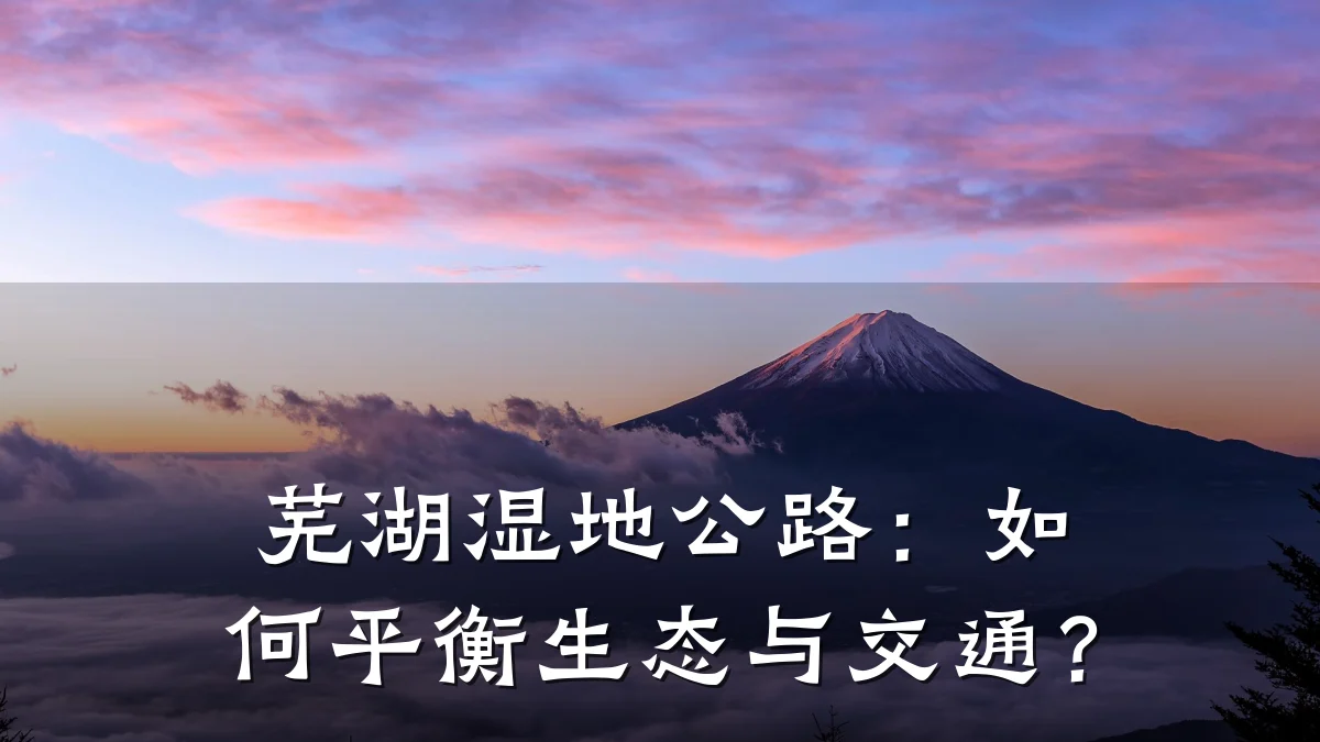 芜湖湿地公路:如何平衡生态与交通?