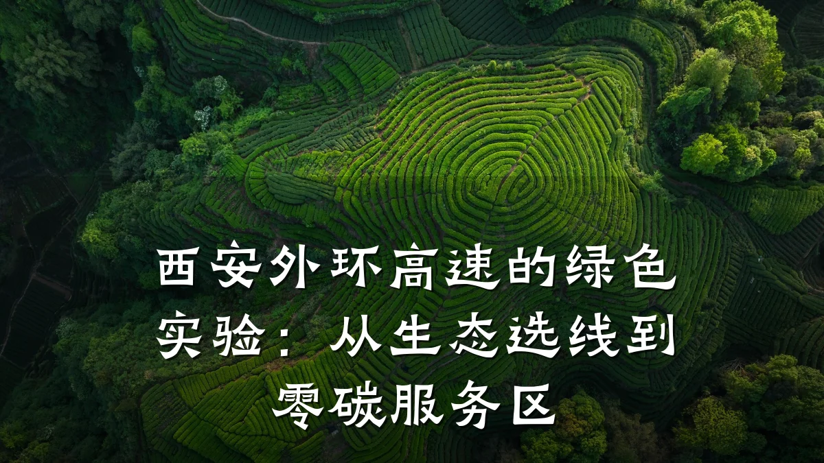 西安外环高速的绿色实验:从生态选线到零碳服务区