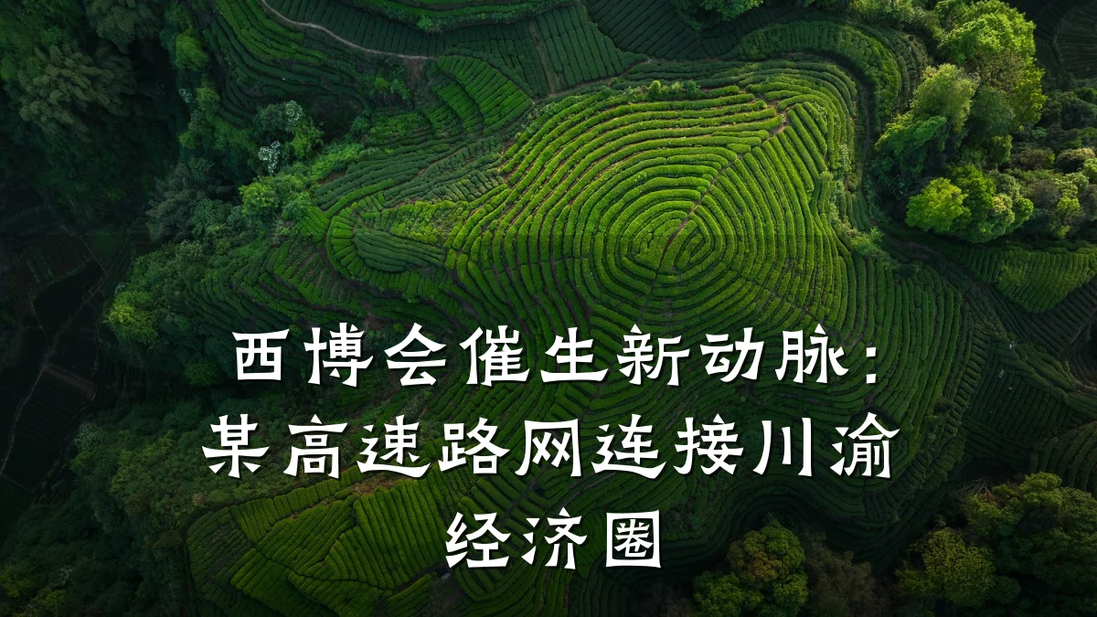 西博会催生新动脉:某高速路网连接川渝经济圈