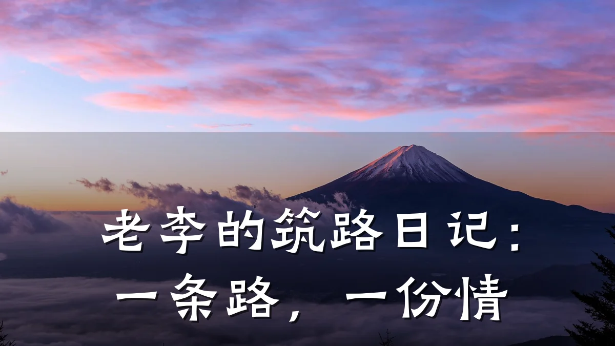 老李的筑路日记:一条路,一份情