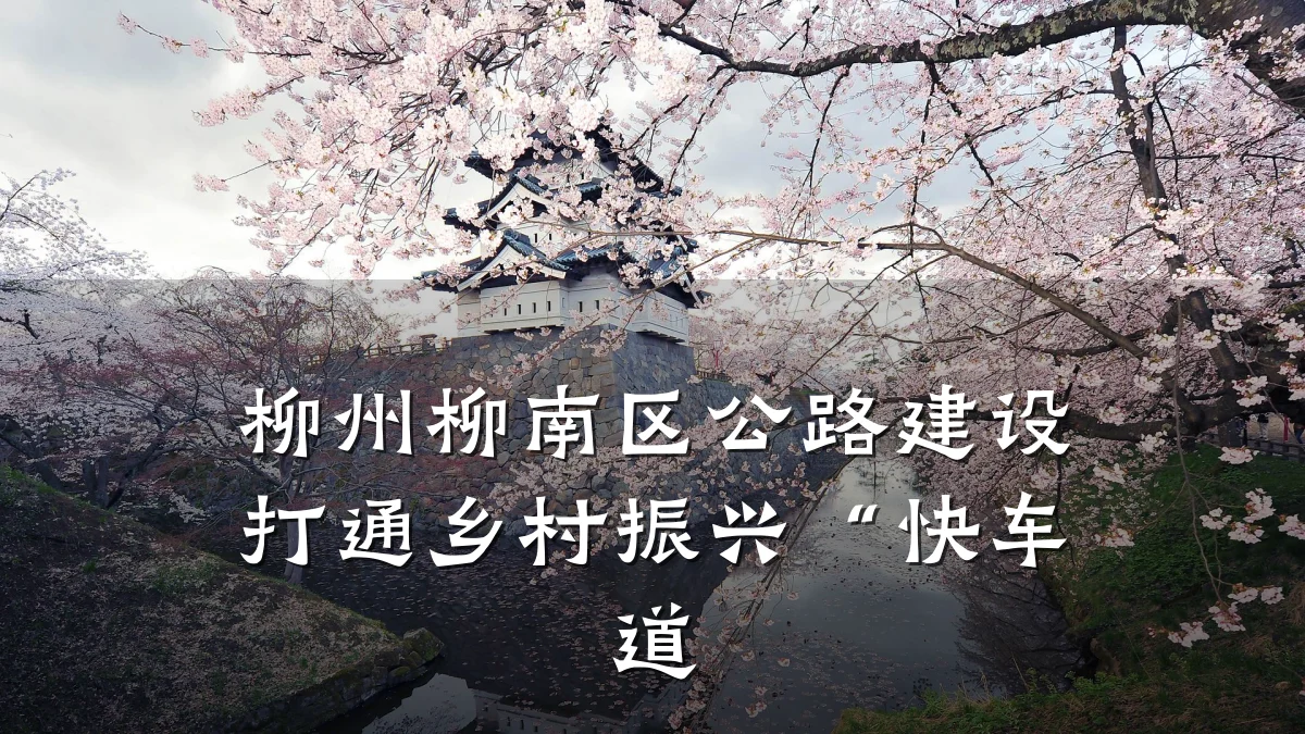 柳州柳南区公路建设打通乡村振兴“快车道