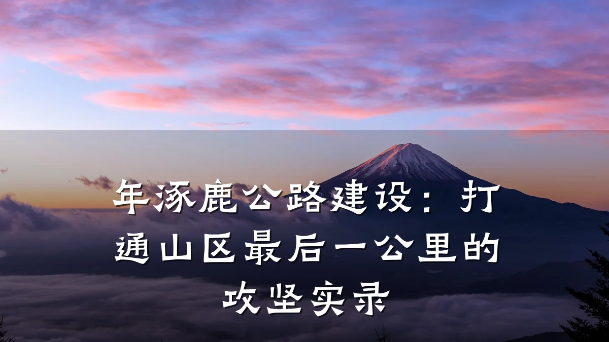 年涿鹿公路建设:打通山区最后一公里的攻坚实录