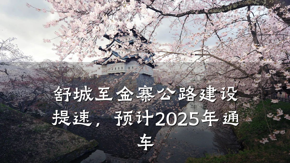 舒城至金寨公路建设提速,预计2025年通车