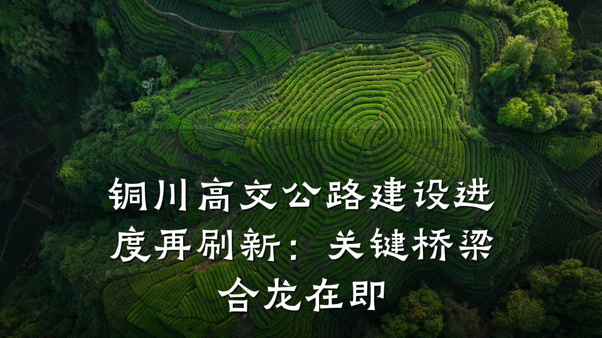 铜川高交公路建设进度再刷新:关键桥梁合龙在即