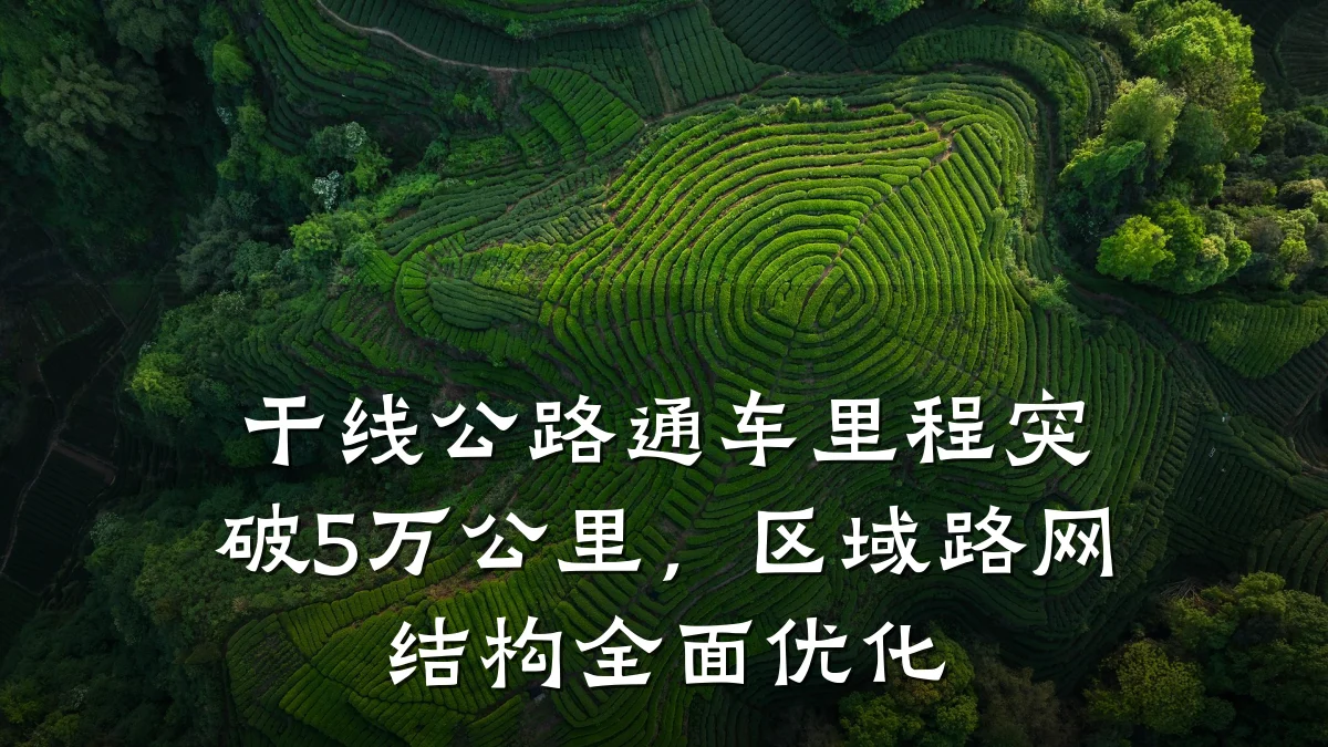 干线公路通车里程突破5万公里,区域路网结构全面优化