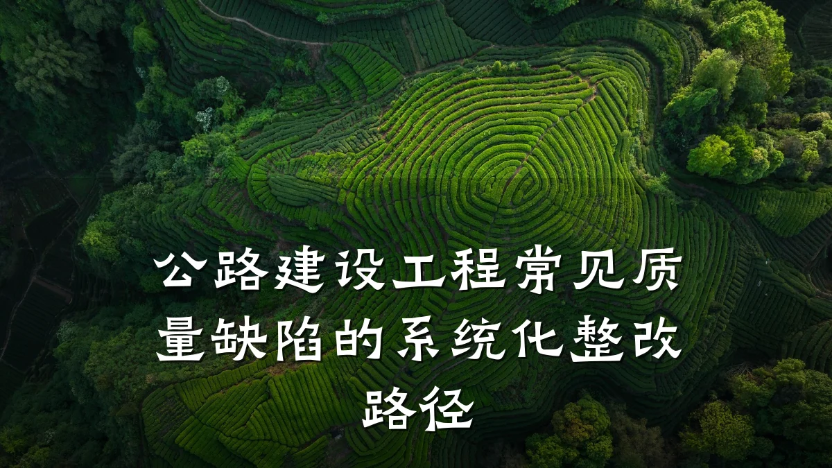 公路建设工程常见质量缺陷的系统化整改路径