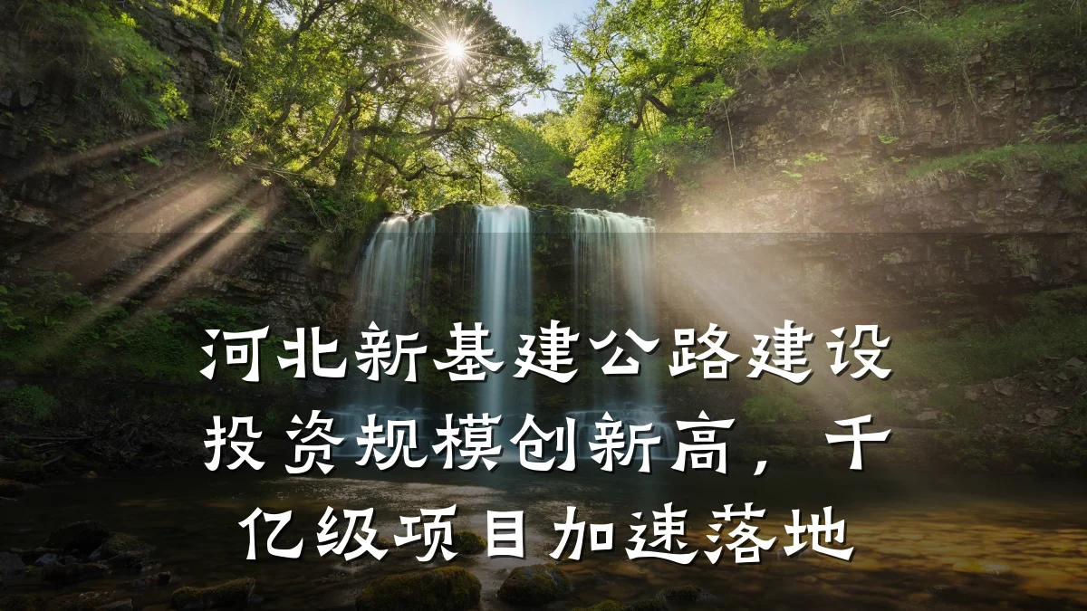 河北新基建公路建设投资规模创新高，千亿级项目加速落地