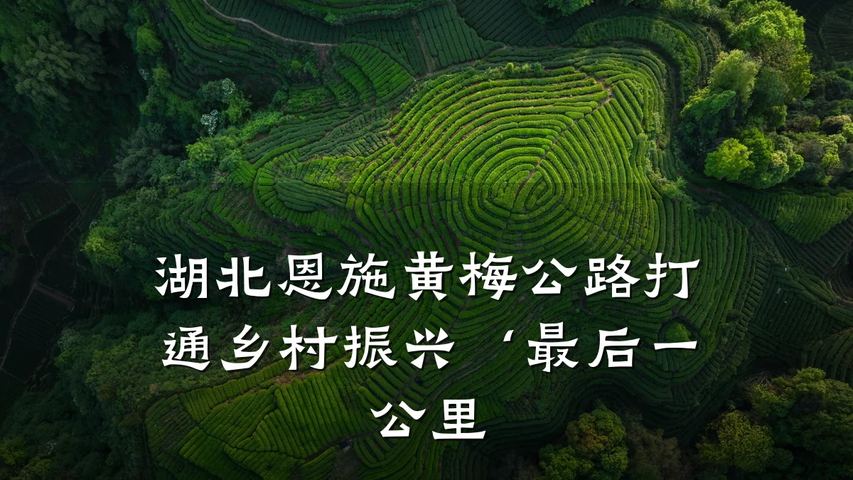 湖北恩施黄梅公路打通乡村振兴‘最后一公里