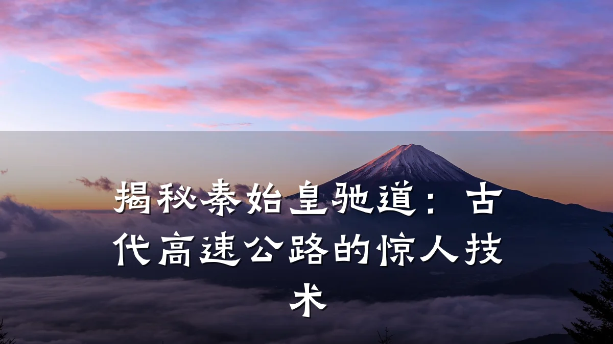 揭秘秦始皇驰道:古代高速公路的惊人技术
