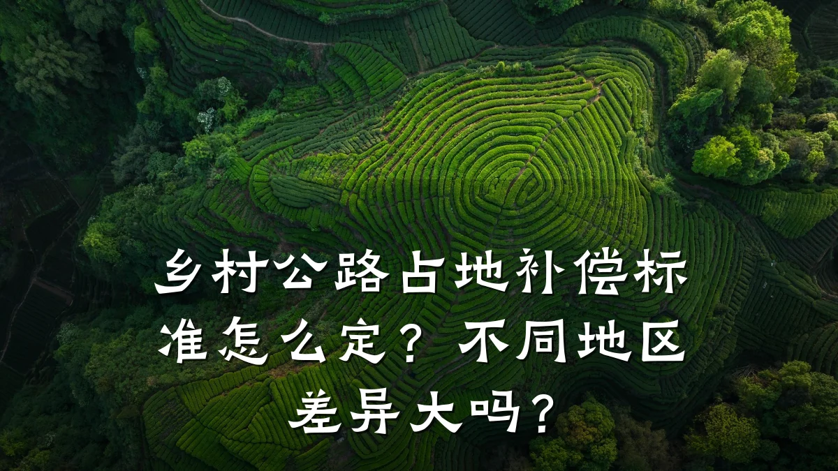 乡村公路占地补偿标准怎么定？不同地区差异大吗？