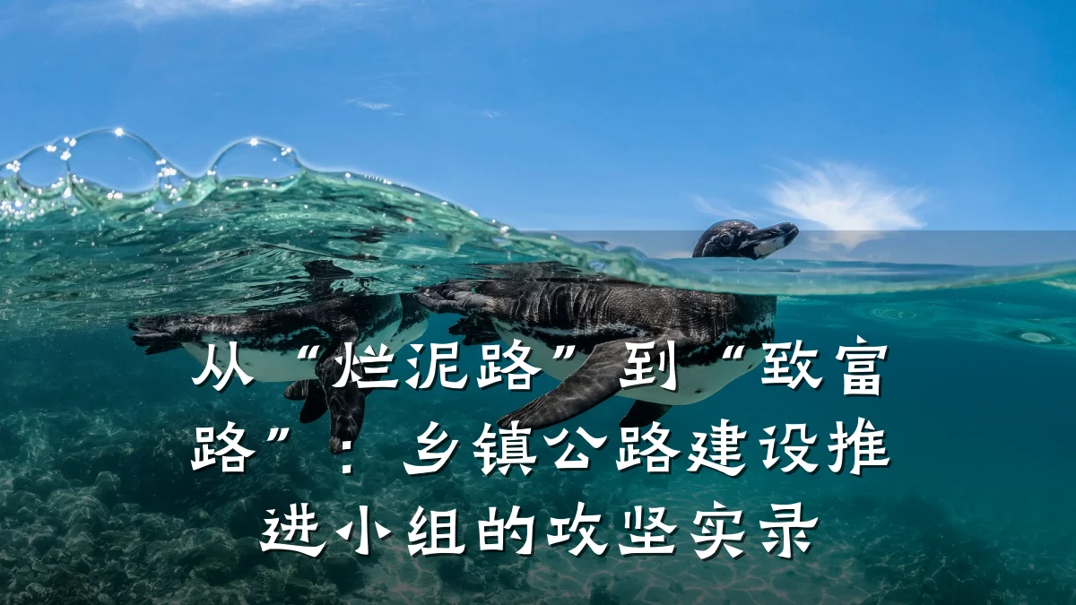 从“烂泥路”到“致富路”:乡镇公路建设推进小组的攻坚实录