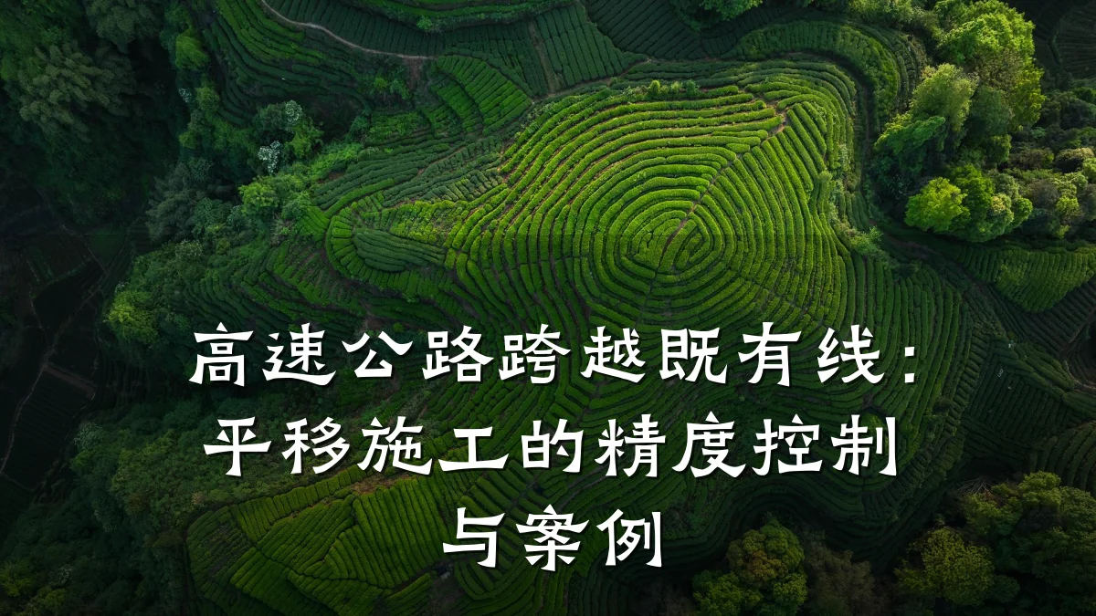 高速公路跨越既有线:平移施工的精度控制与案例
