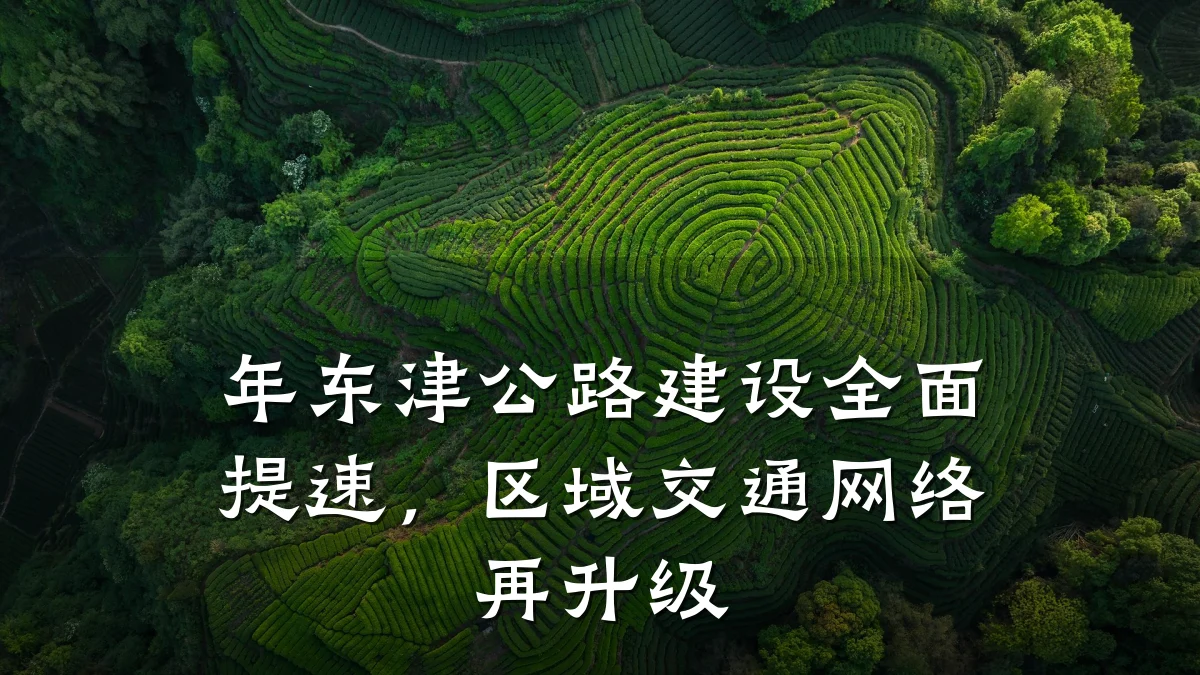 年东津公路建设全面提速，区域交通网络再升级